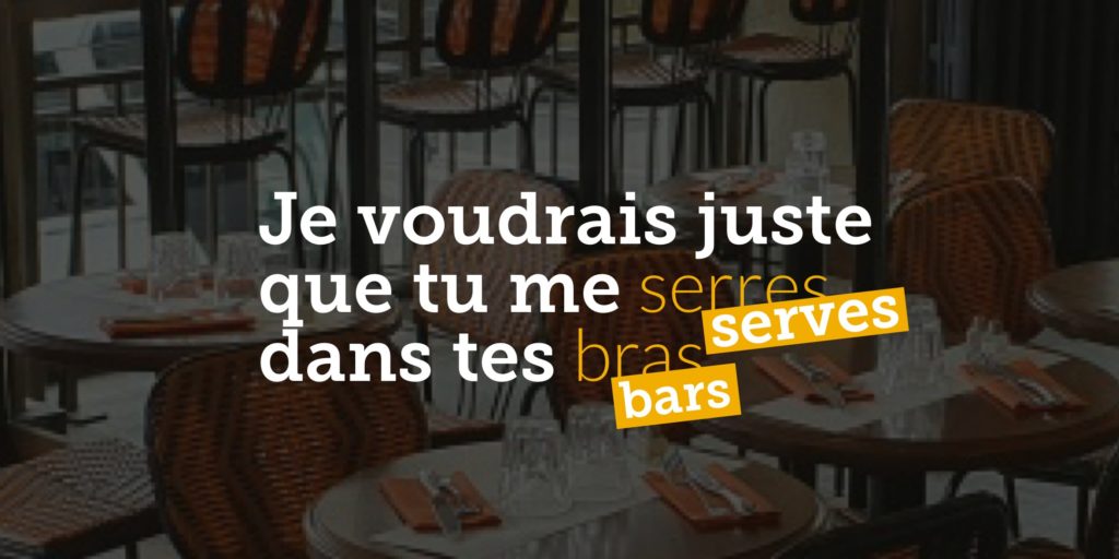 Soutien aux bars et restaurants